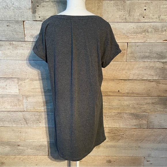 🛍️3/$30 Barbie Femme & fierce women’s grey t-shirt dress nightgown size medium - Picture 3 of 9